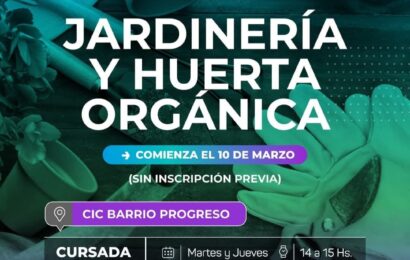 Dictarán curso de jardinería en el CIC Dictarán curso de jardinería en el CIC