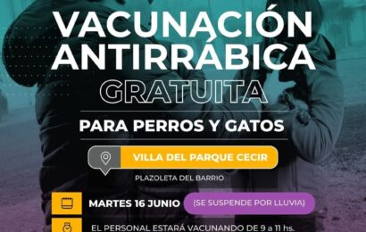 Sigue la campaña de vacunación antirrábica gratuita de perros y gatos Sigue la campaña de vacunación antirrábica gratuita de perros y gatos