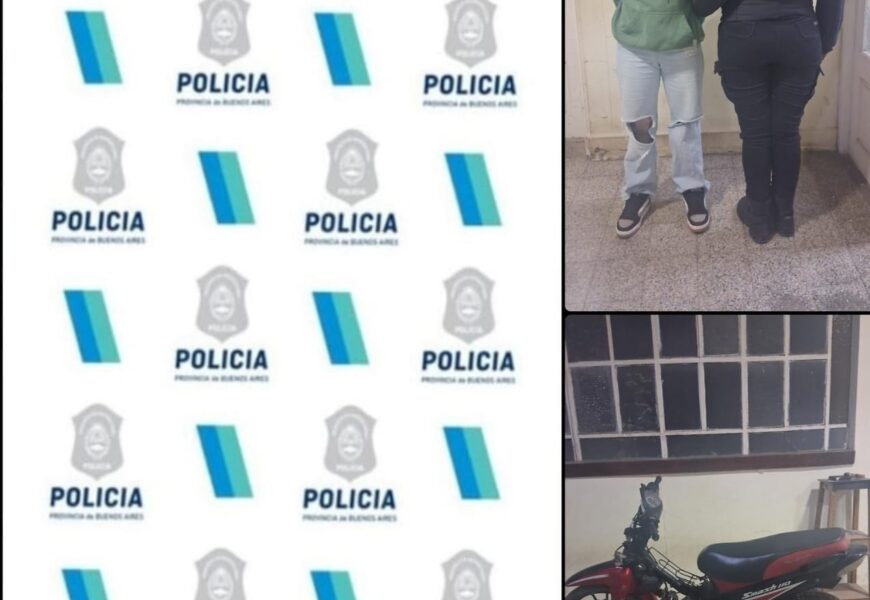 Detienen a mujer y recuperan moto Detienen a mujer y recuperan moto