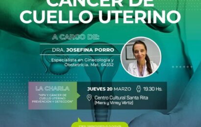 Charla de la Dra. Josefina Porro sobre la prevención de cáncer de cuello uterino