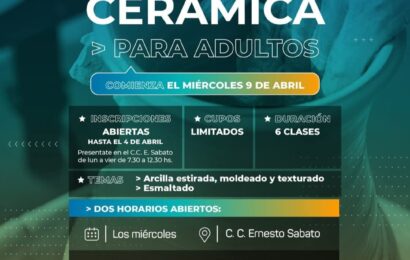 Taller de cerámica para adultos
