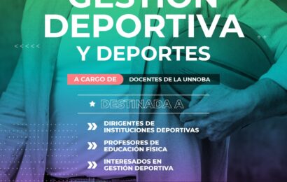 Te invitamos a una reunión informativa sobre capacitación en Gastión Deportiva para dirigentes de instituciones deportivas, profesores de educación física y público en general