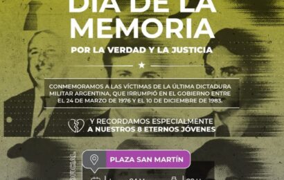 Te invitamos al acto en conmemoración al día de la Memoria por la Verdad y la Justicia