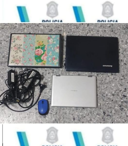 La policía recupera 3 computadoras La policía recupera 3 computadoras
